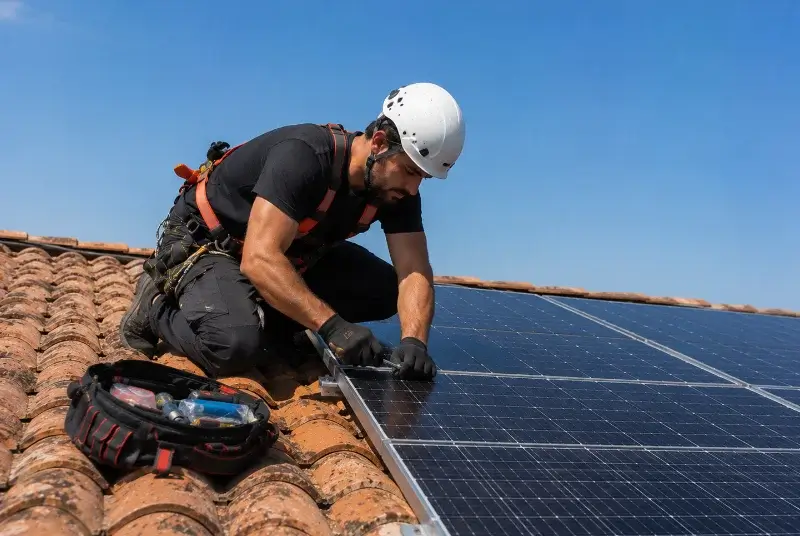 Maintenance et monitoring de panneaux solaires à Lassy